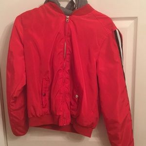 red jacket